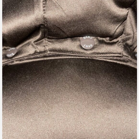 DKNY Quilted Down Detachable Hooded Puff Parka Winter Coat size M - Picture 5 of 10